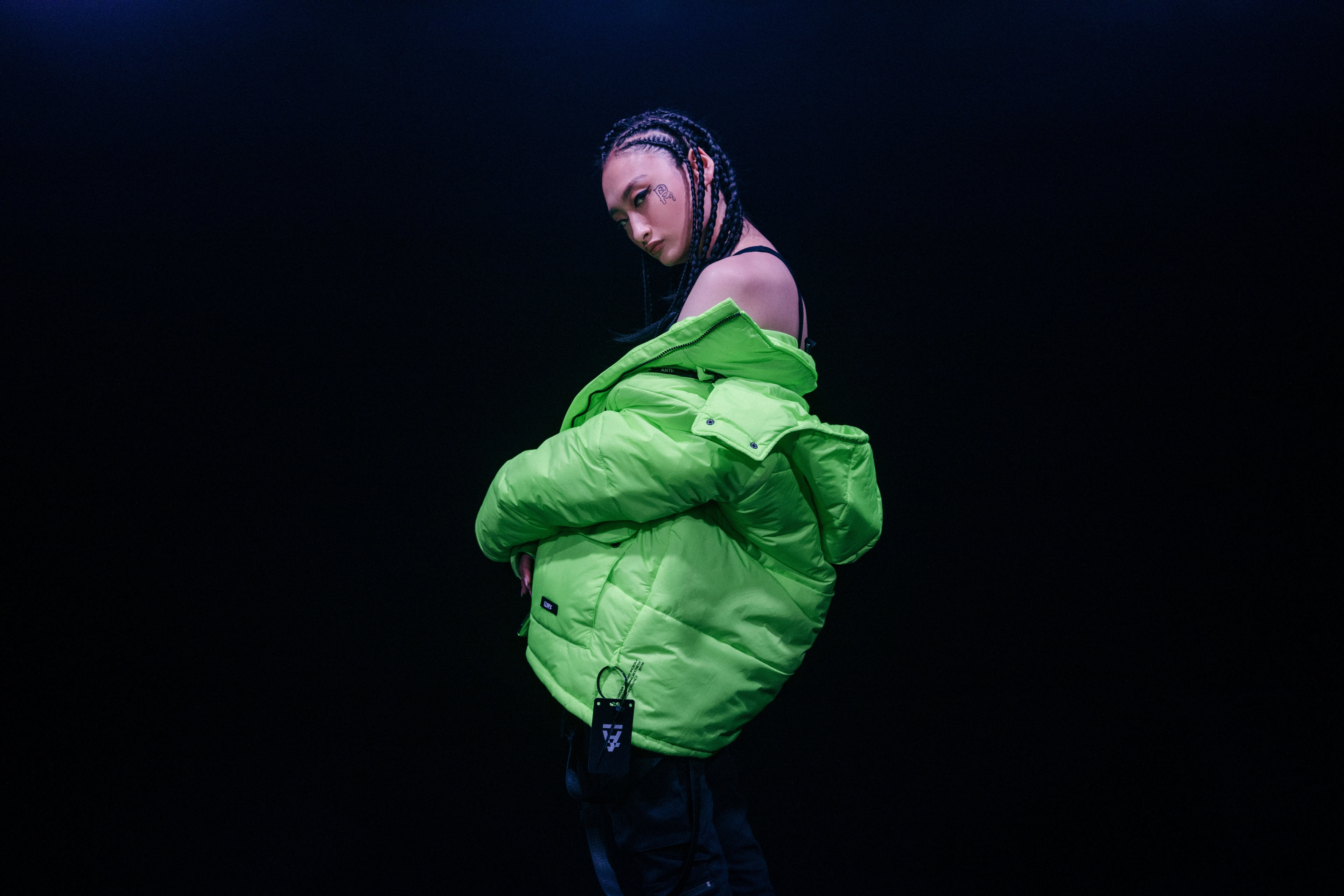 Hyphen ATD Puffer Jacket in Atomic Green by the Anti Order