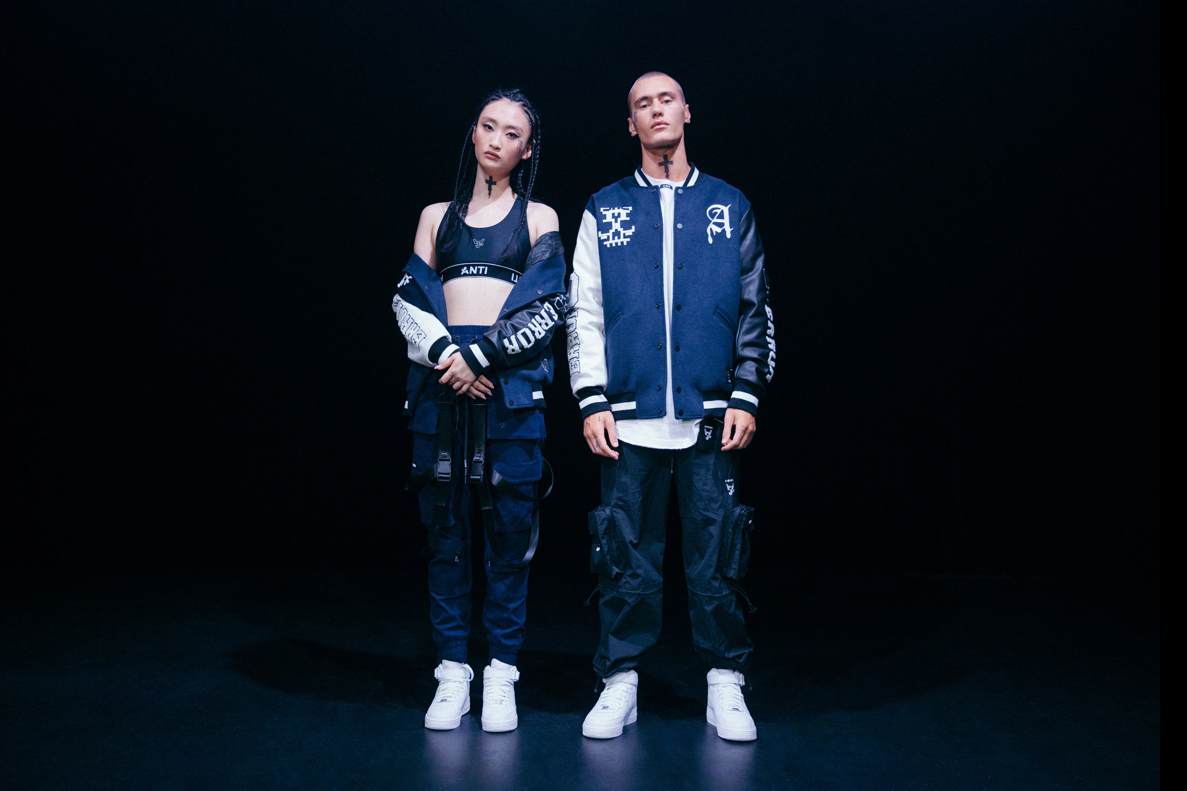 Dead Pixel Varsity Jacket, Future Sports Bra, Perestroika Tactical Jogger, Future Cargo Jogger